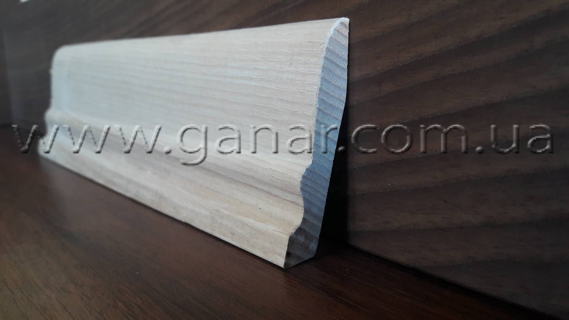 Плінтус на підлогу 70mm/12mm (ясен) №3