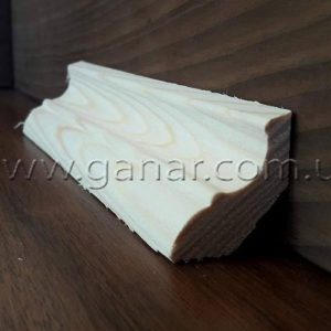 Плінтус дерев'яний на стелю смерека №12